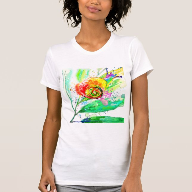 Rainbow Snigel T-Shirt Painting (Framsida)