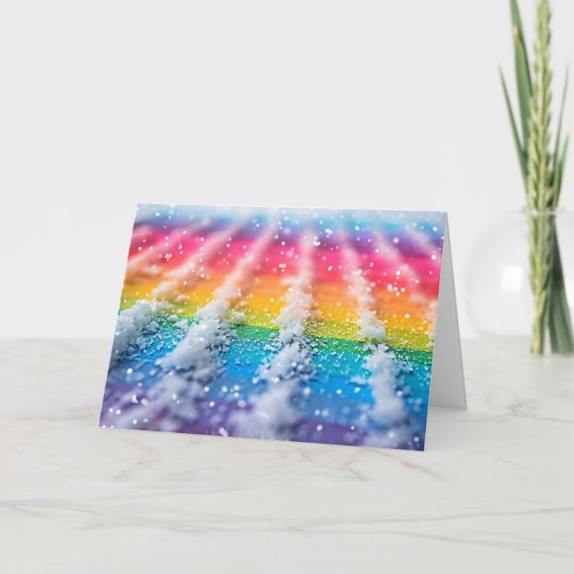 Rainbow Snö Kort (Framsida)