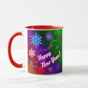 Rainbow Snöflingor Mugg