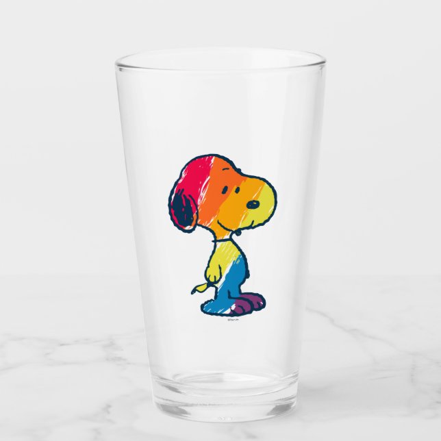 Rainbow Snoopy Glaskopp (Framsida)