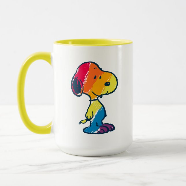 Rainbow Snoopy Mugg (Vänster)