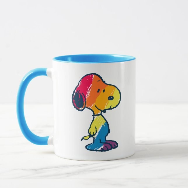 Rainbow Snoopy Mugg (Vänster)