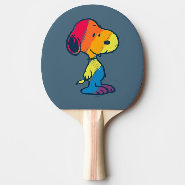 Rainbow Snoopy Pingisracket (Framsidan)