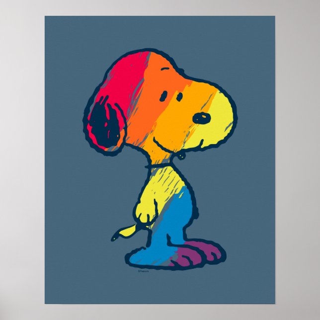 Rainbow Snoopy Poster (Framsidan)