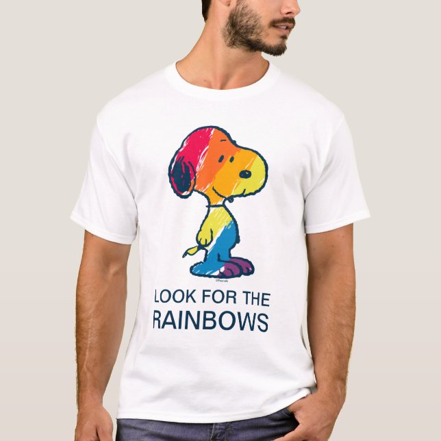 Rainbow Snoopy T Shirt (Framsida)