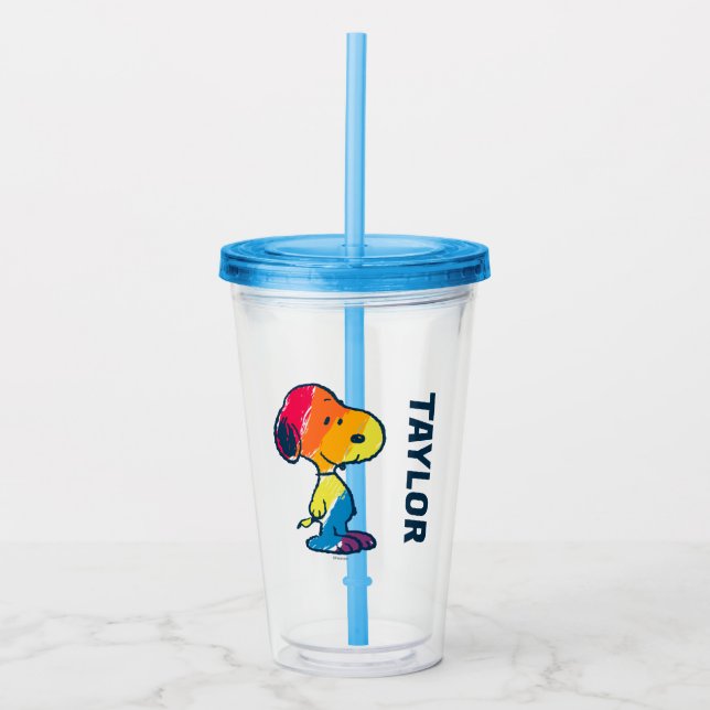 Rainbow Snoopy Take Away Mugg (Framsida)
