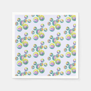 Rainbow Soap Bubbles Bubble Trollspö Summertime Ro Pappersservett