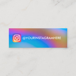 RAINBOW SOCIAL MEDIA FÄRG GRADIENT Instagram Mini Visitkort