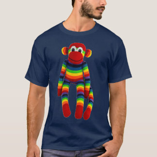 Rainbow Sock monkey T Shirt