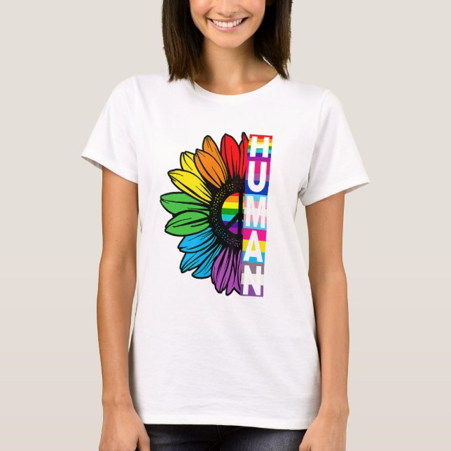 Rainbow Solros T-Shirt (Framsida)