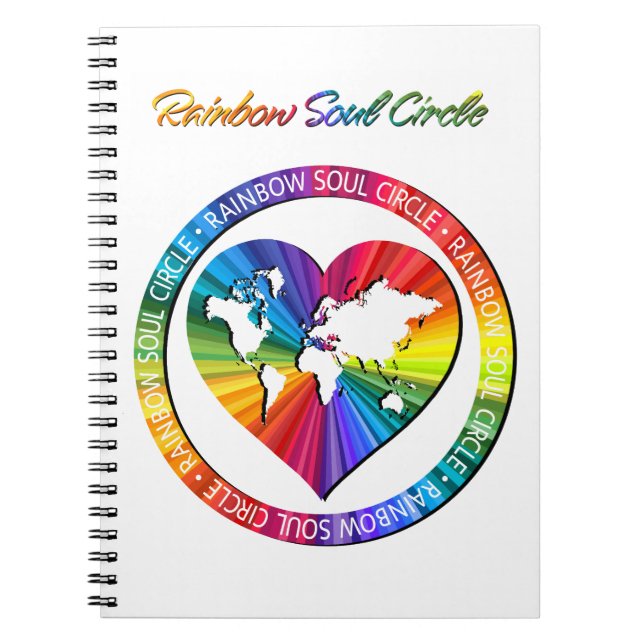 Rainbow Soul Circle Anteckningsbok (Framsidan)