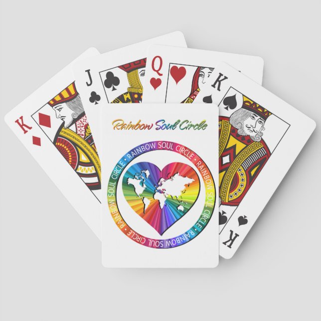 Rainbow Soul Circle Casinokort (Baksidan)