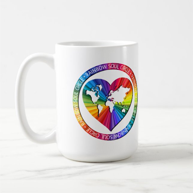 Rainbow Soul Circle Kaffemugg (Vänster)