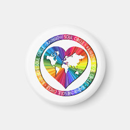 Rainbow Soul Circle Magnet