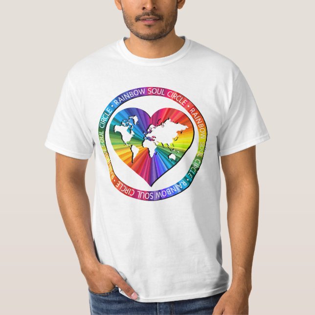 Rainbow Soul Circle T Shirt (Framsida)