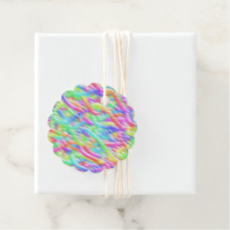 Rainbow sparkle bubbles gåvor etiketter