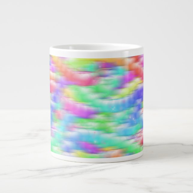 Rainbow sparkle bubbles jumbo mugg (Framsidan)