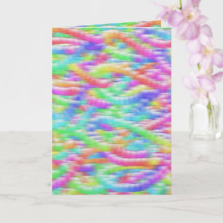 Rainbow sparkle bubbles kort