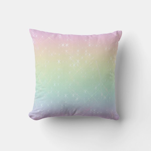 Rainbow Sparkles Pillow Kudde (Framsida)