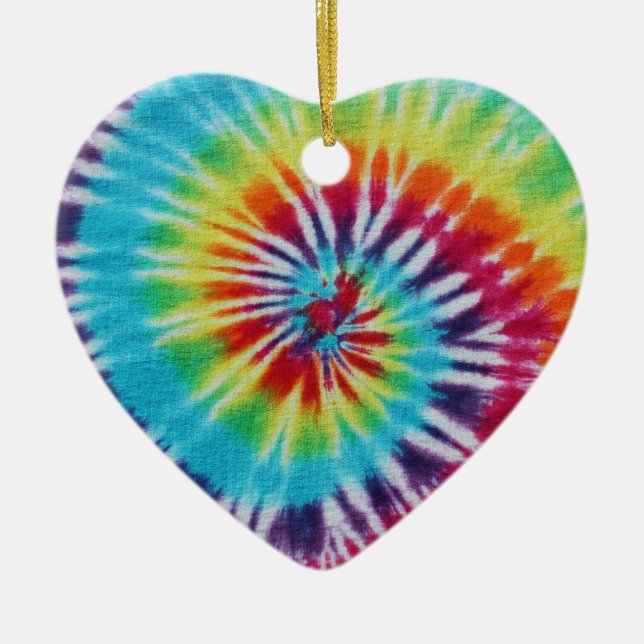 Rainbow Spiral 2 Sides Julgransprydnad Keramik (Framsidan)