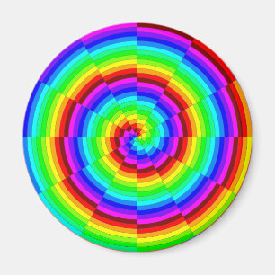Rainbow Spiral av Kenneth Yoncich Magnet
