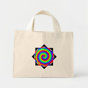 Rainbow Spiral av Kenneth Yoncich Mini Tygkasse