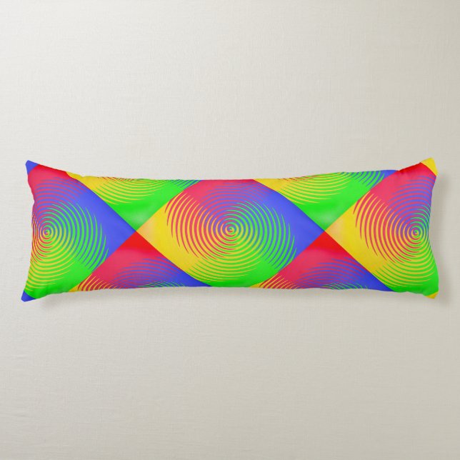 Rainbow Spiral Body Pillow Kroppskudde (Framsidan)