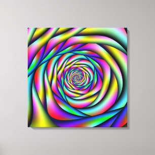 Rainbow Spiral Canvastryck
