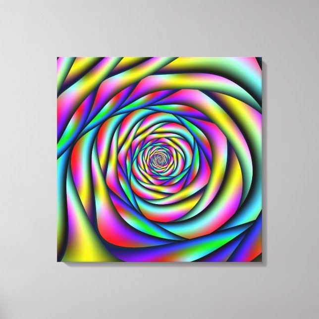 Rainbow Spiral Canvastryck (Framsida)