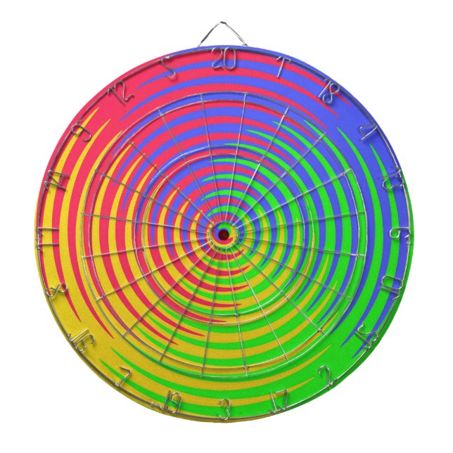 Rainbow Spiral Dartboard Piltavla (Framsidan)