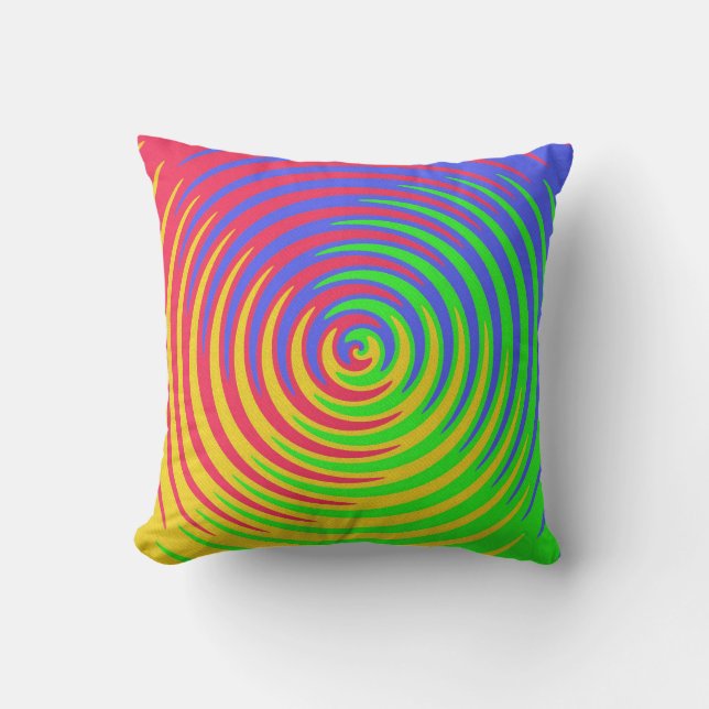 Rainbow Spiral Dekorativ kudde (Framsida)