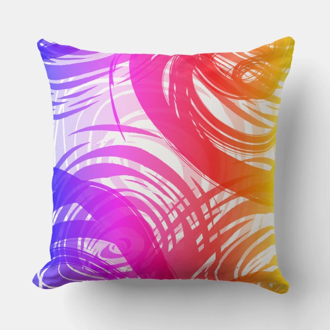 RAINBOW SPIRAL DESIGN Retro Dekorativ kudde (Framsida)