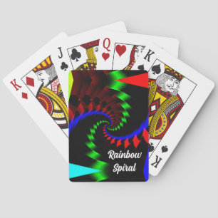 Rainbow Spiral (du kan ändra ord) Casinokort