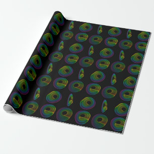 Rainbow Spiral Fractaler Stor storlek Presentpapper