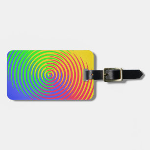 Rainbow Spiral Luggage Tag Bagagebricka