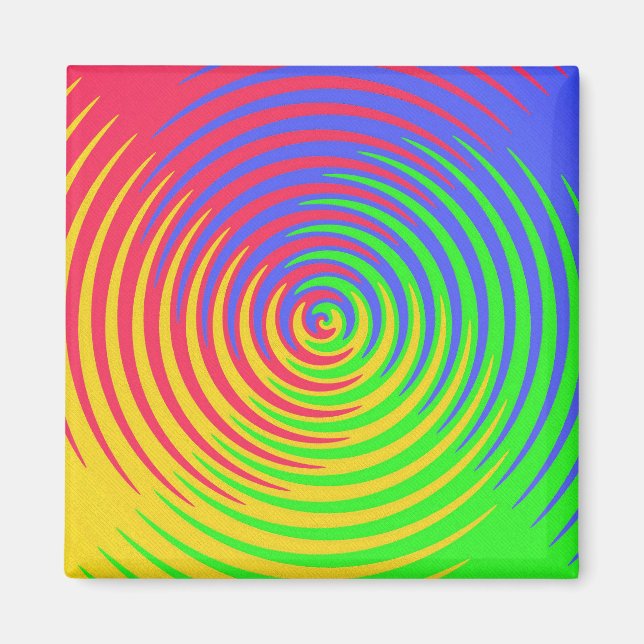 Rainbow Spiral Magnet (Framsidan)