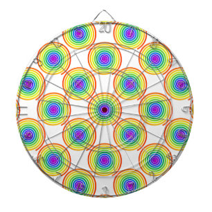 Rainbow Spiral Mönster Darttavla