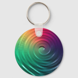 Rainbow Spiral Nyckelring