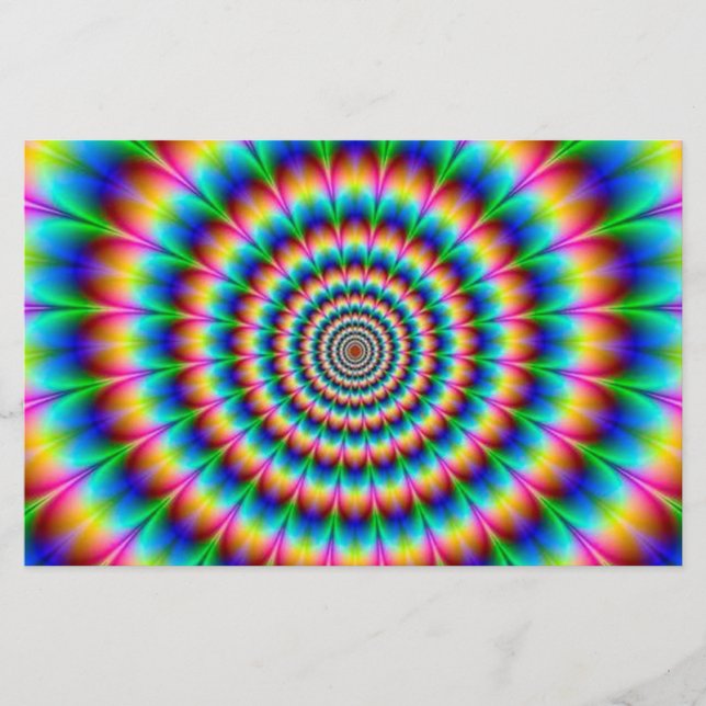 Rainbow Spiral optical Illusion Flygblad (Framsidan)