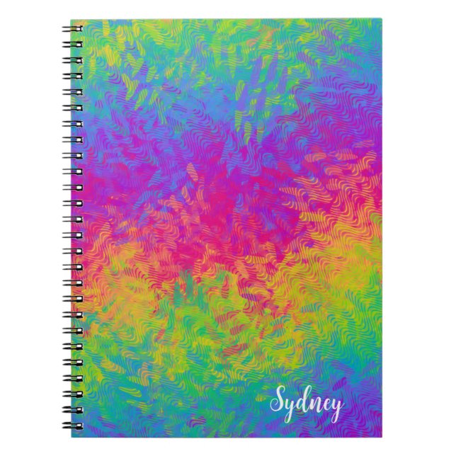 Rainbow Spiral Photo Notebook Anteckningsbok (Framsidan)