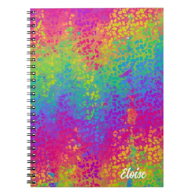 Rainbow Spiral Photo Notebook Anteckningsbok (Framsidan)