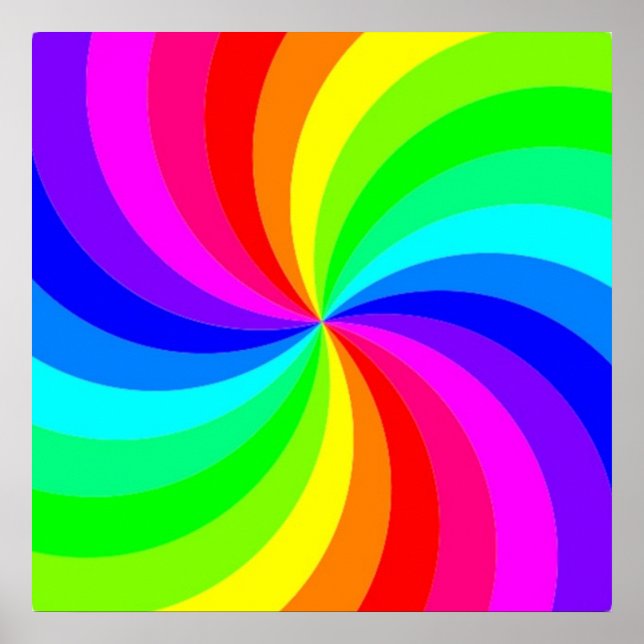 RAINBOW SPIRAL POSTER (Framsidan)