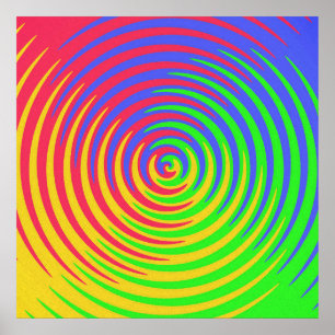 Rainbow Spiral Poster