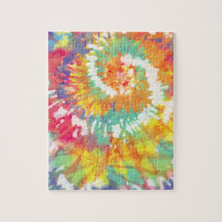 Rainbow Spiral Tie Dye 8x10 Pussel