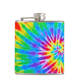 Rainbow Spiral Tie-Dye-kolv Fickplunta