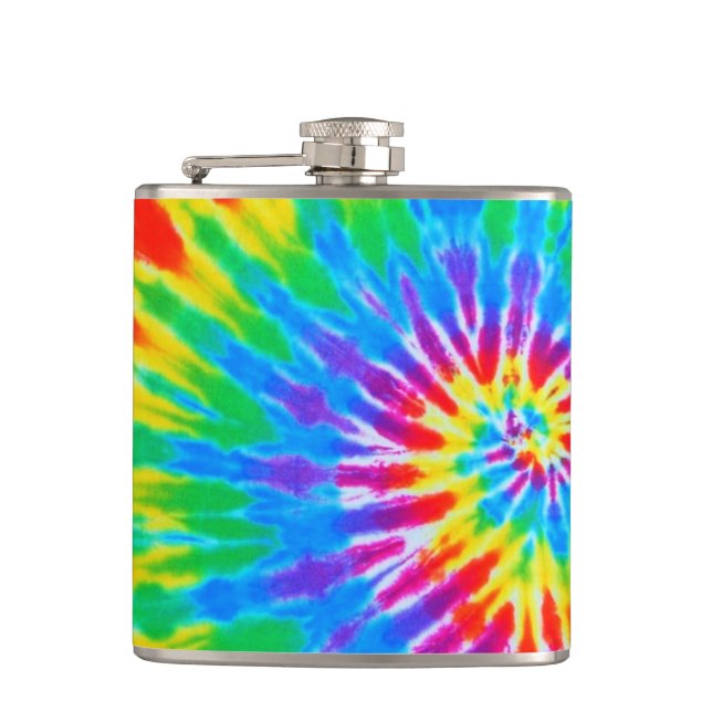 Rainbow Spiral Tie-Dye-kolv Fickplunta (Framsidan)