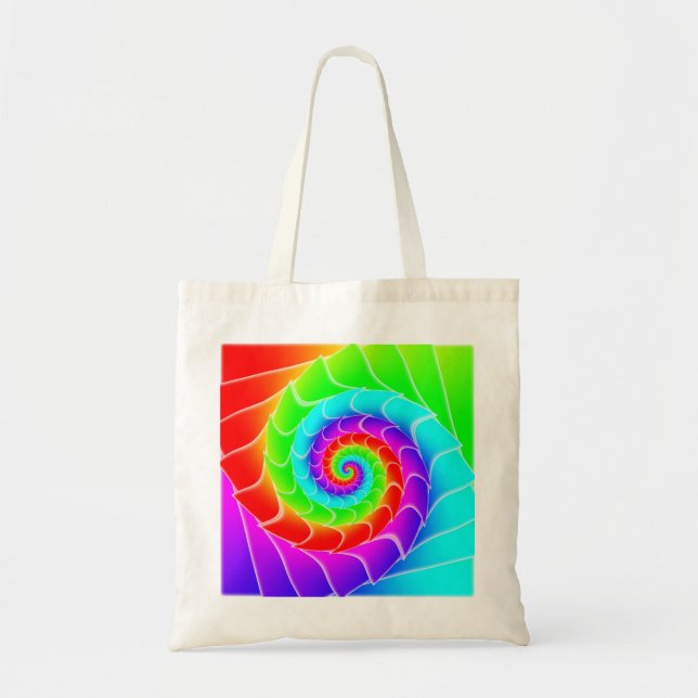 Rainbow spiral toppen twister tygkasse (Framsidan)