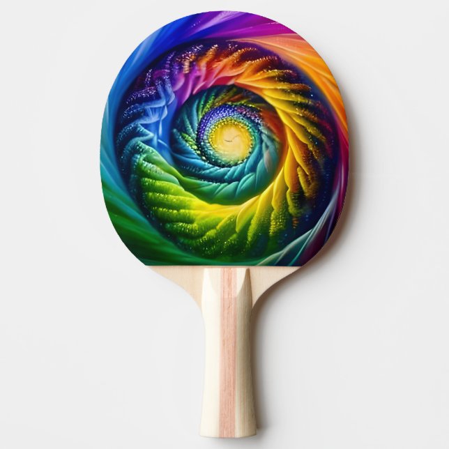 Rainbow Spiral ut Pingisracket (Framsidan)