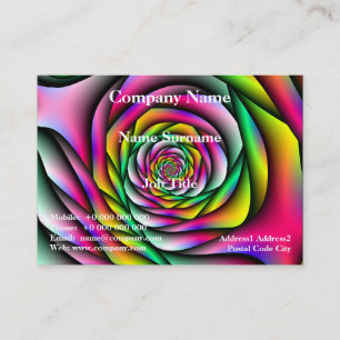 Rainbow Spiral Visitkort