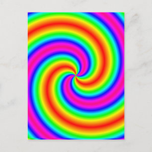 Rainbow Spiral Vykort